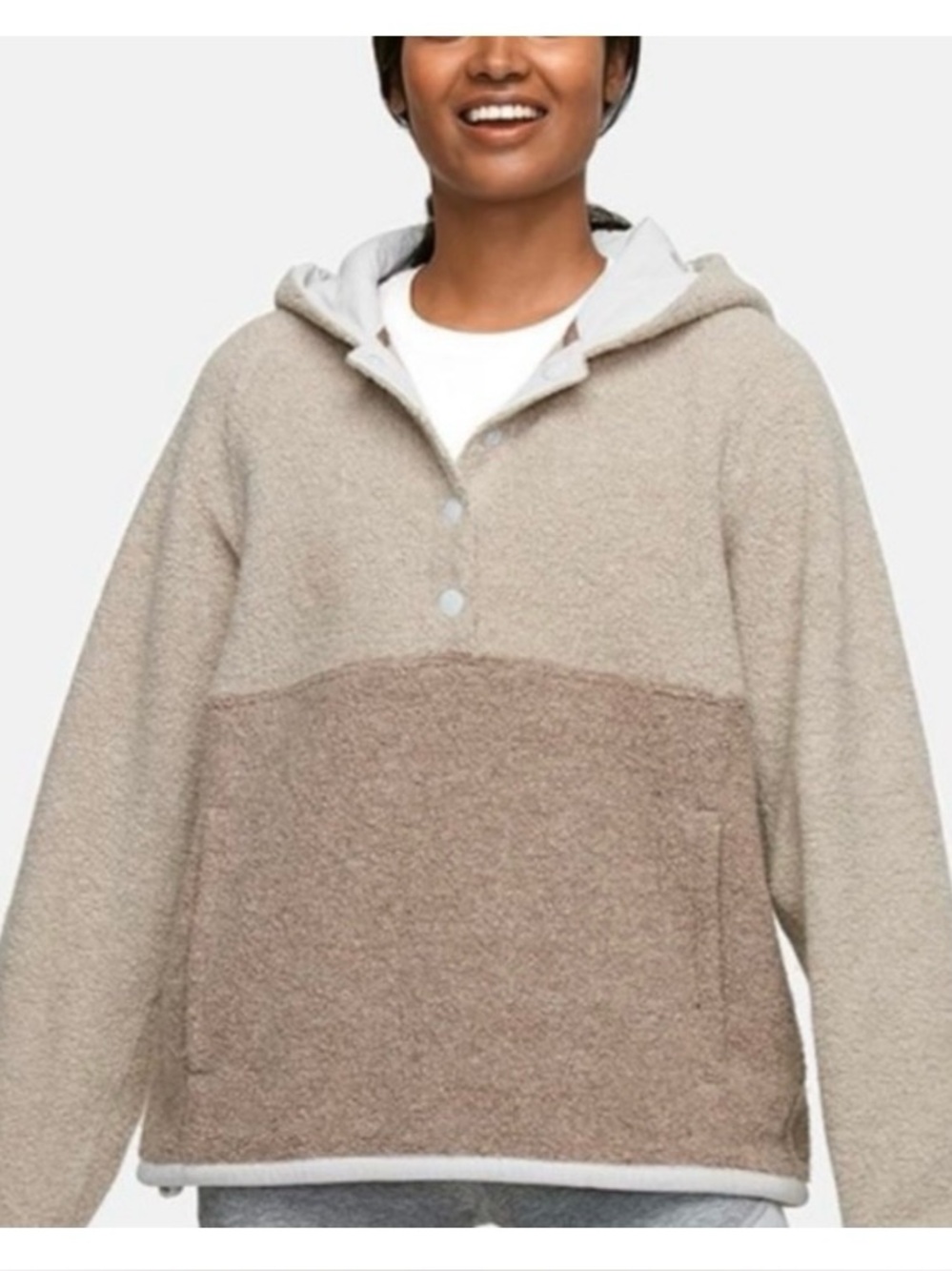 ORIGINAL OV Megafleece Pullover in Two-Tone Oatmeal / Amber